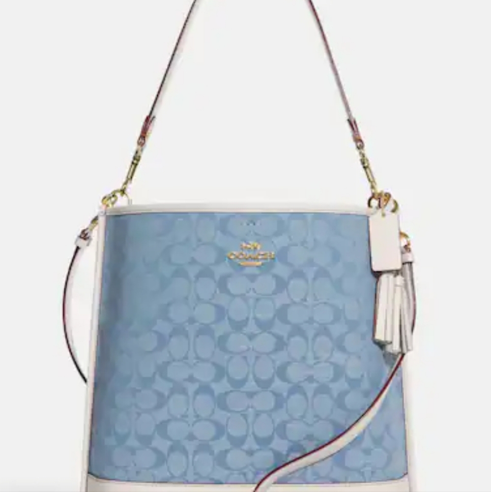 COACH Mollie Bucket Bag In Signature Chambray